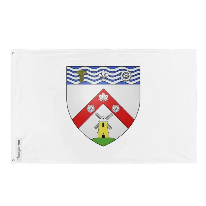Drapeau châteauguay polyester résistant œillets à gauche