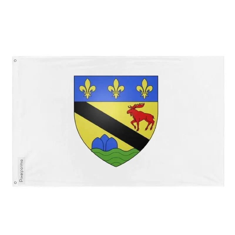 Drapeau clermont polyester résistant avec œillets à gauche
