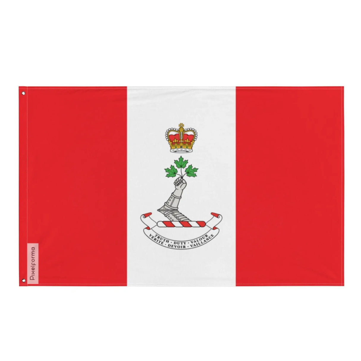 Drapeau collège militaire royal polyester œillets à gauche