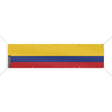 Drapeau colombie polyester résistant œillets pour extérieur