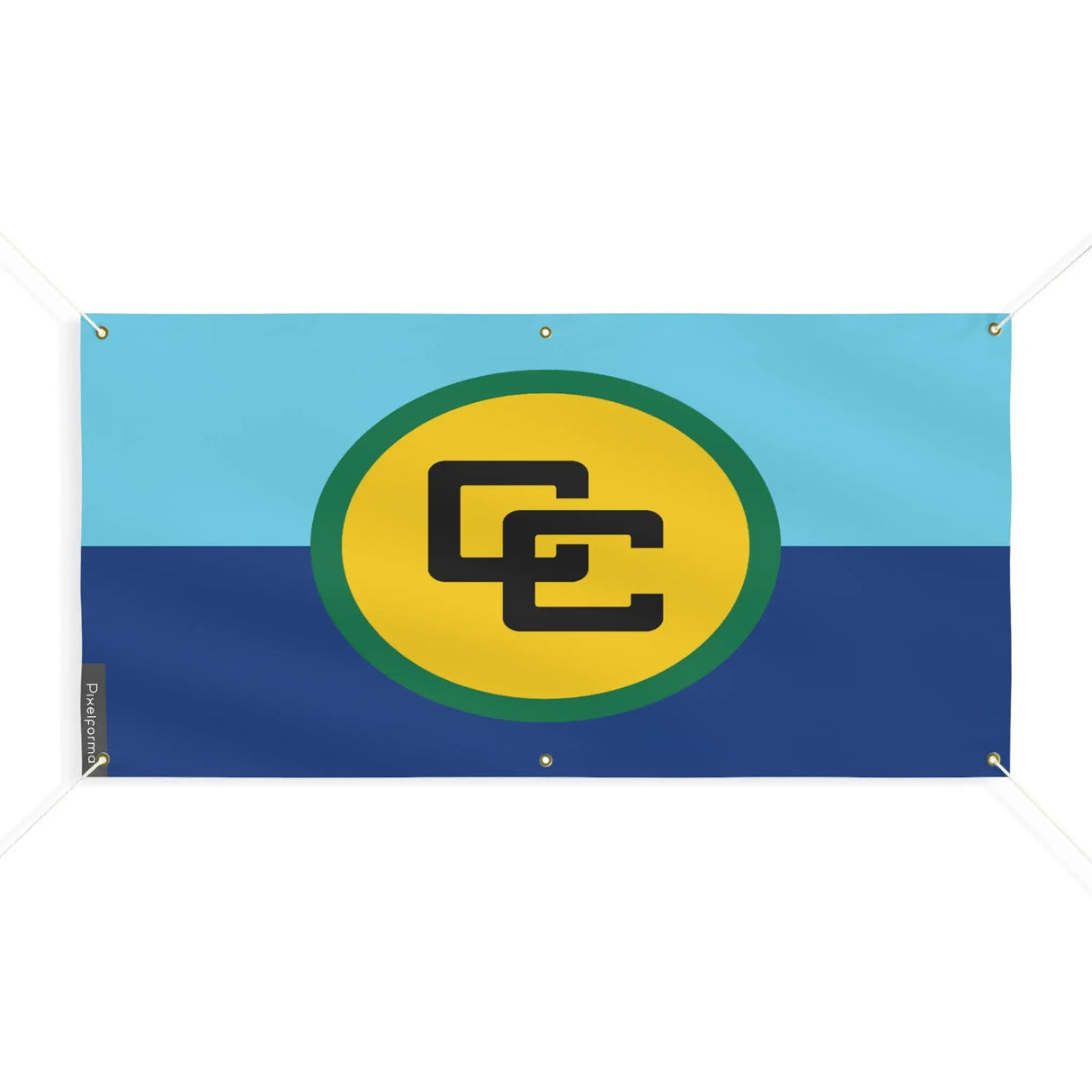 Drapeau communauté caribéenne en polyester résistant