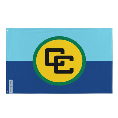 Drapeau communauté caribéenne polyester œillets à gauche