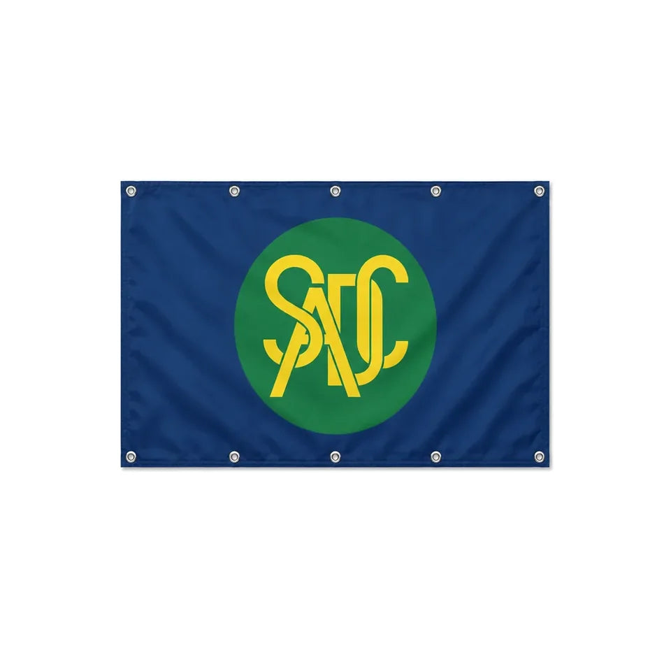 Drapeau de la Communauté de développement d'Afrique australe format S en polyester avec dix œillets