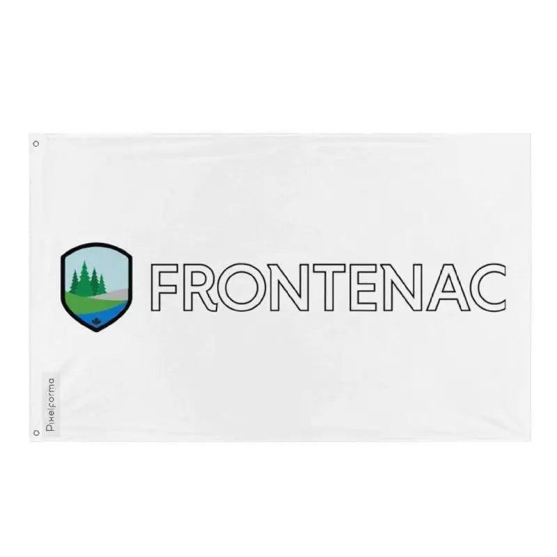 Drapeau comté de frontenac polyester œillets à gauche