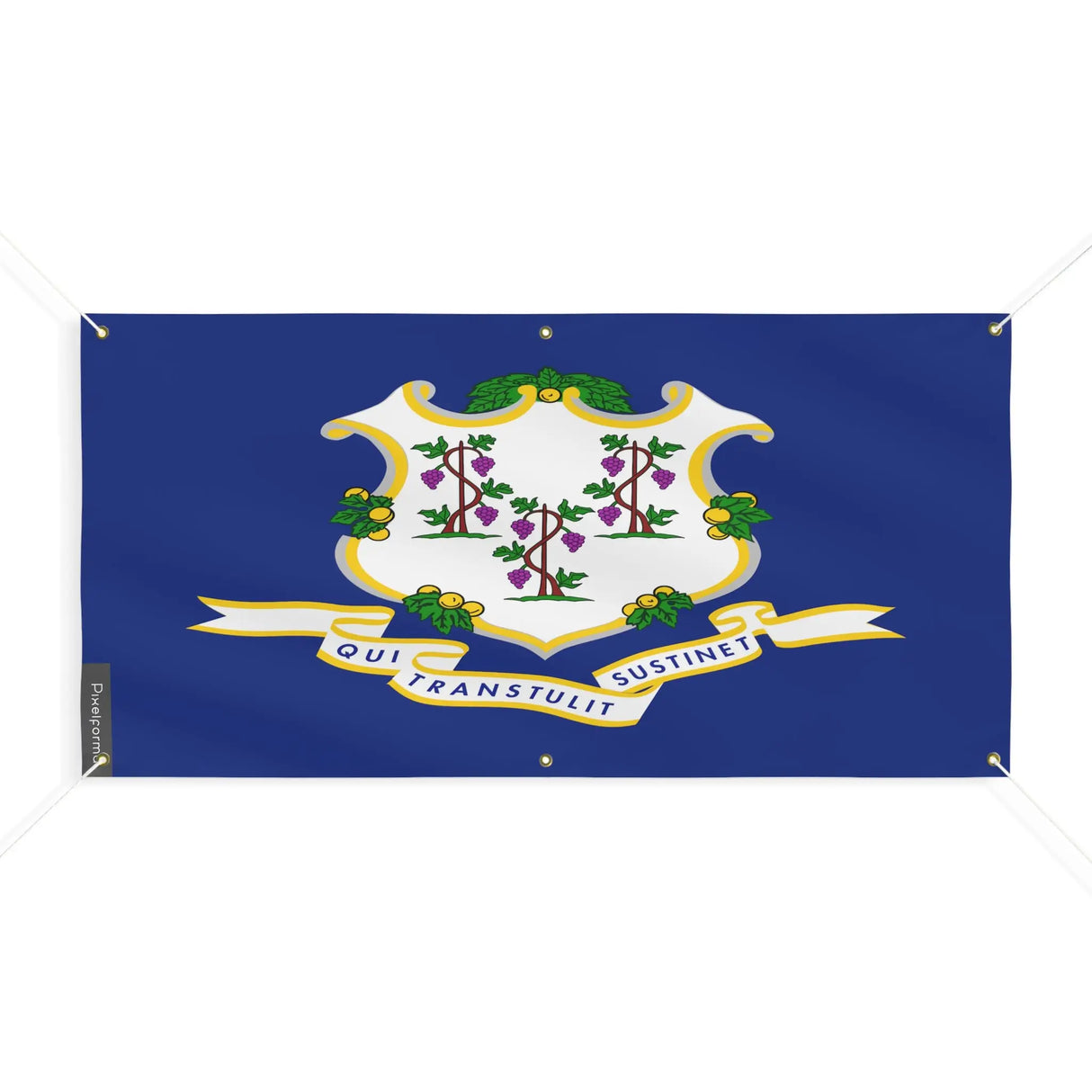 Drapeau connecticut polyester résistant aux intempéries