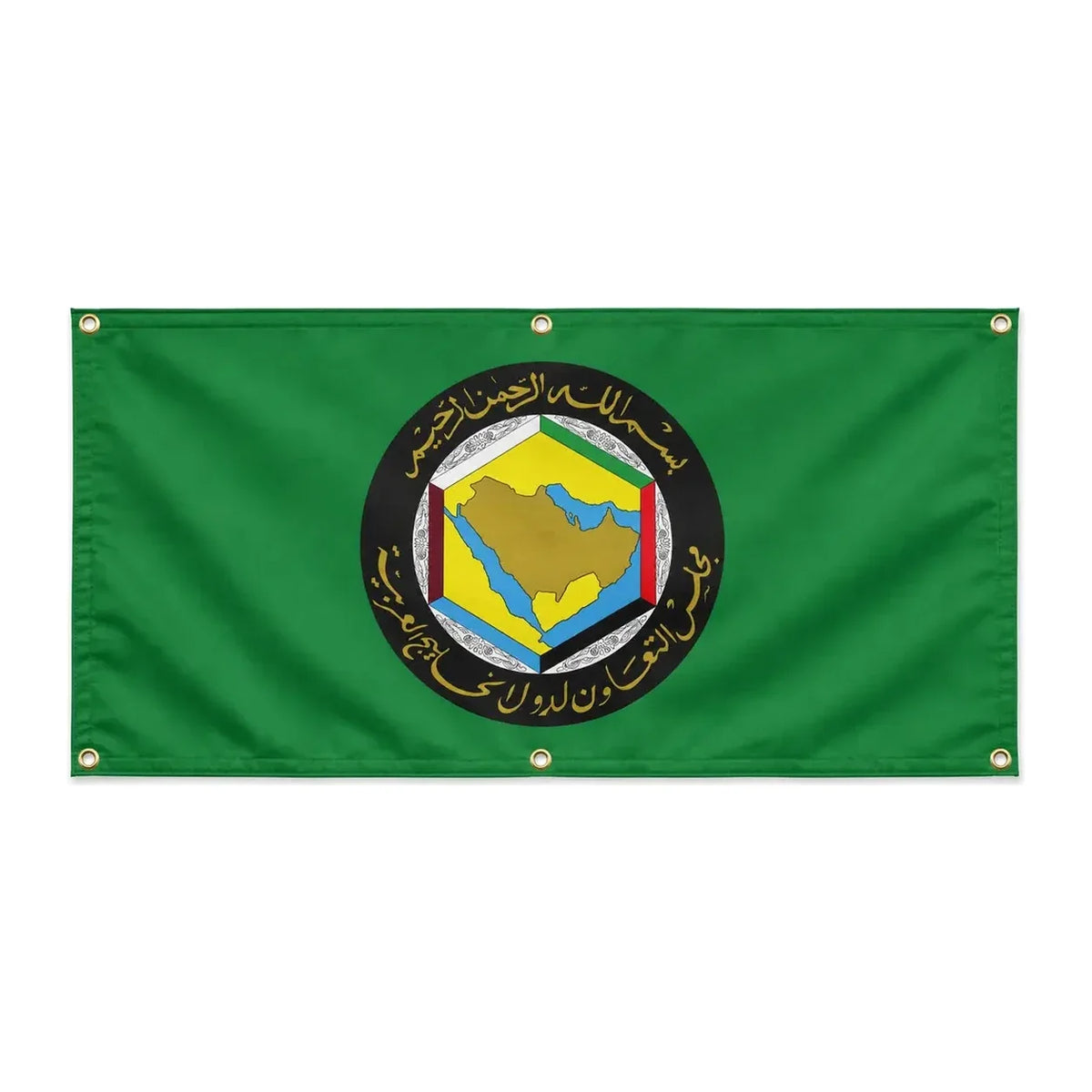 Drapeau conseil coopération golfe polyester résistant intempéries