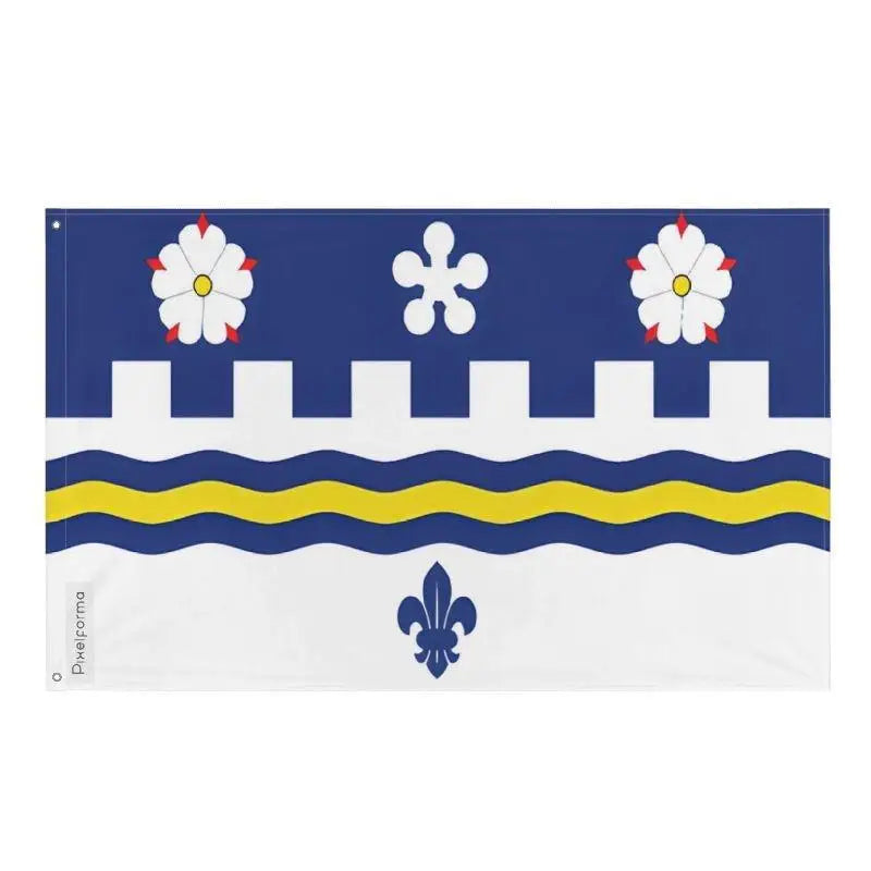 Drapeau coquitlam polyester résistant avec œillets à gauche