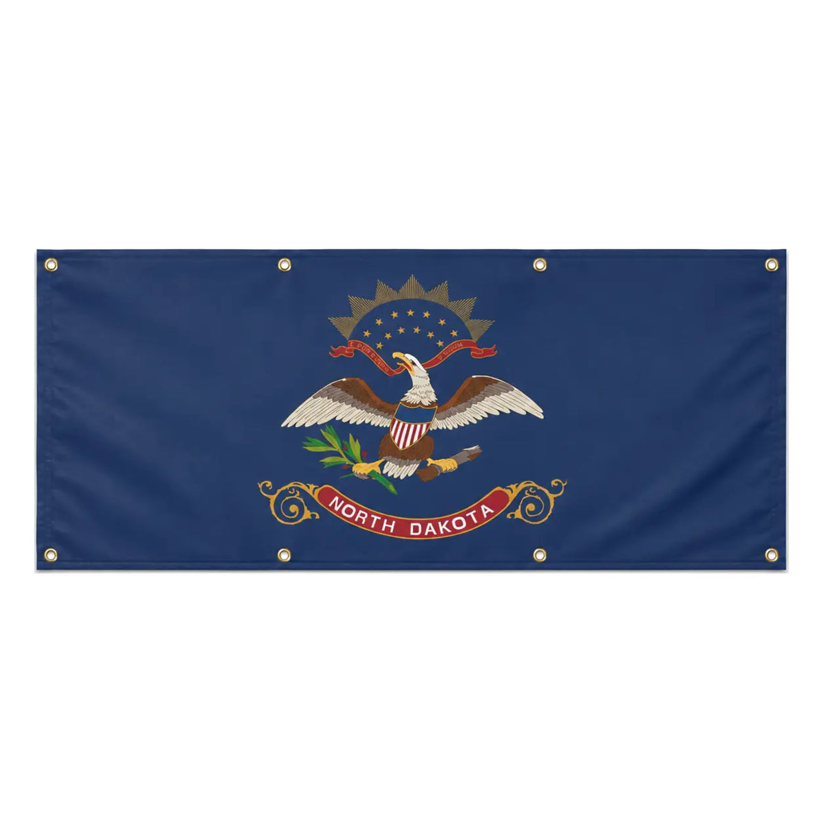 Drapeau dakota du nord polyester résistant aux intempéries