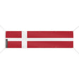 Drapeau danemark polyester résistant pour usage extérieur