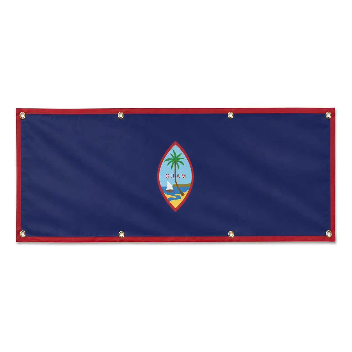 Drapeau guam polyester résistant avec œillets renforcés