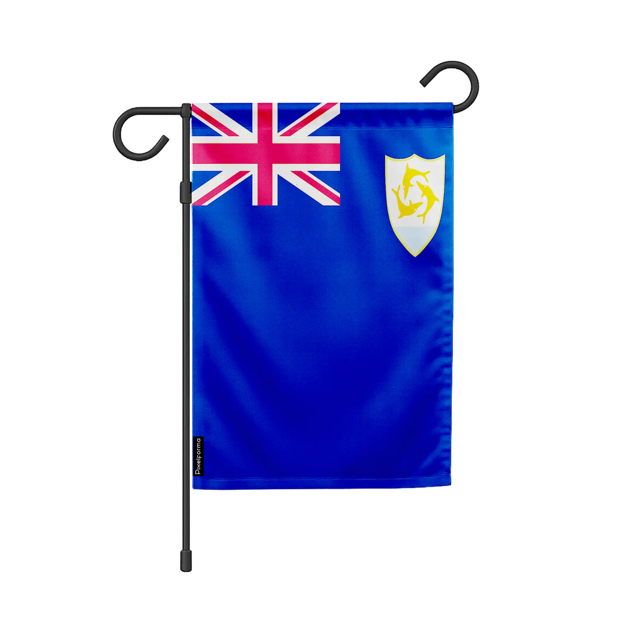 Drapeau de jardin anguilla polyester résistant couleurs vibrantes