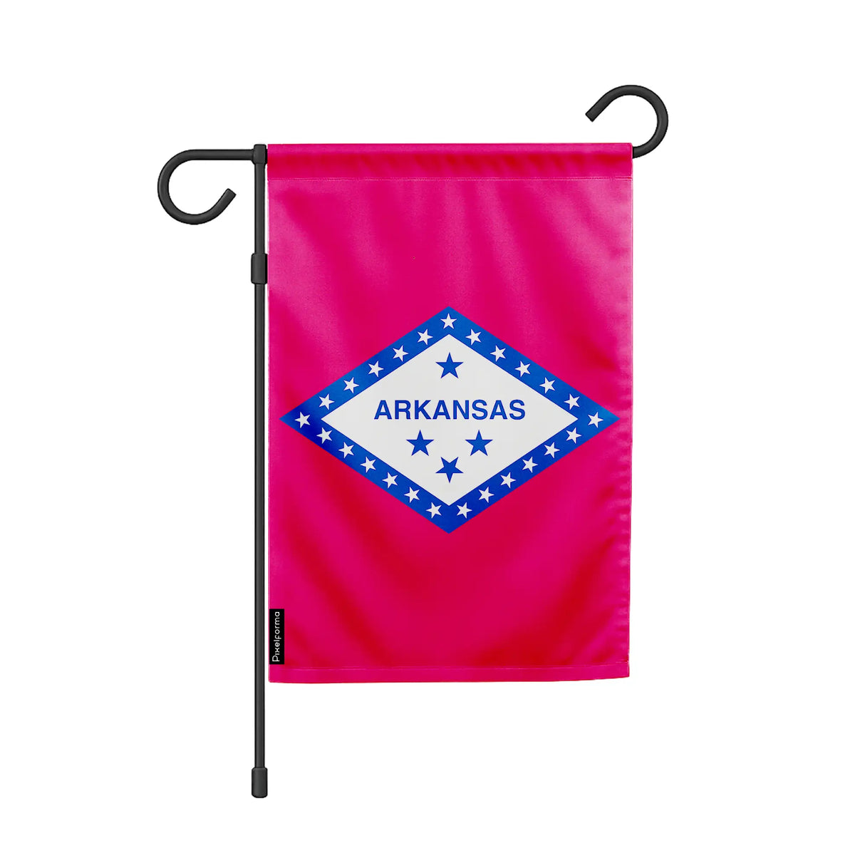 Drapeau de jardin arkansas polyester résistant horizontal