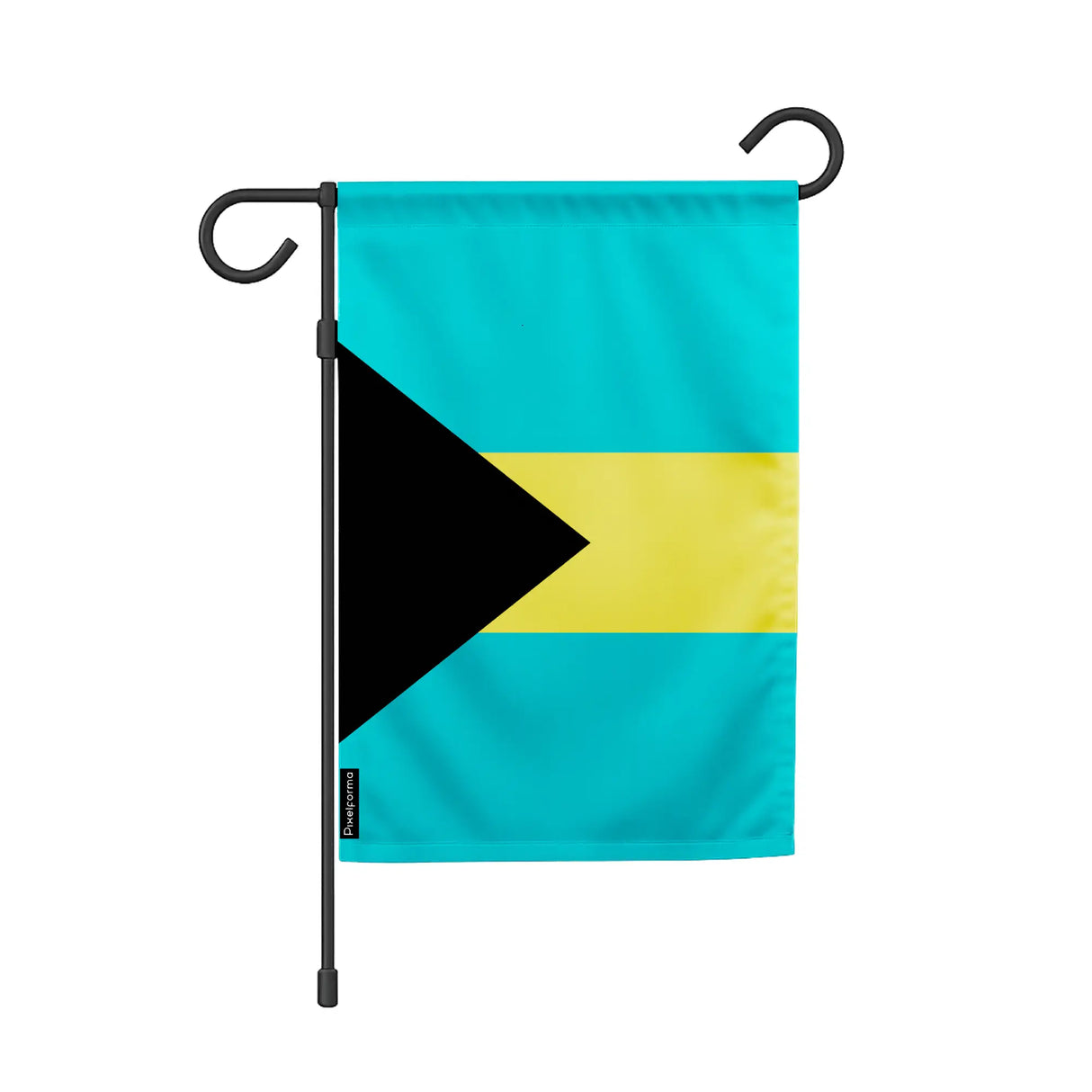 Drapeau de jardin bahamas polyester résistant horizontal