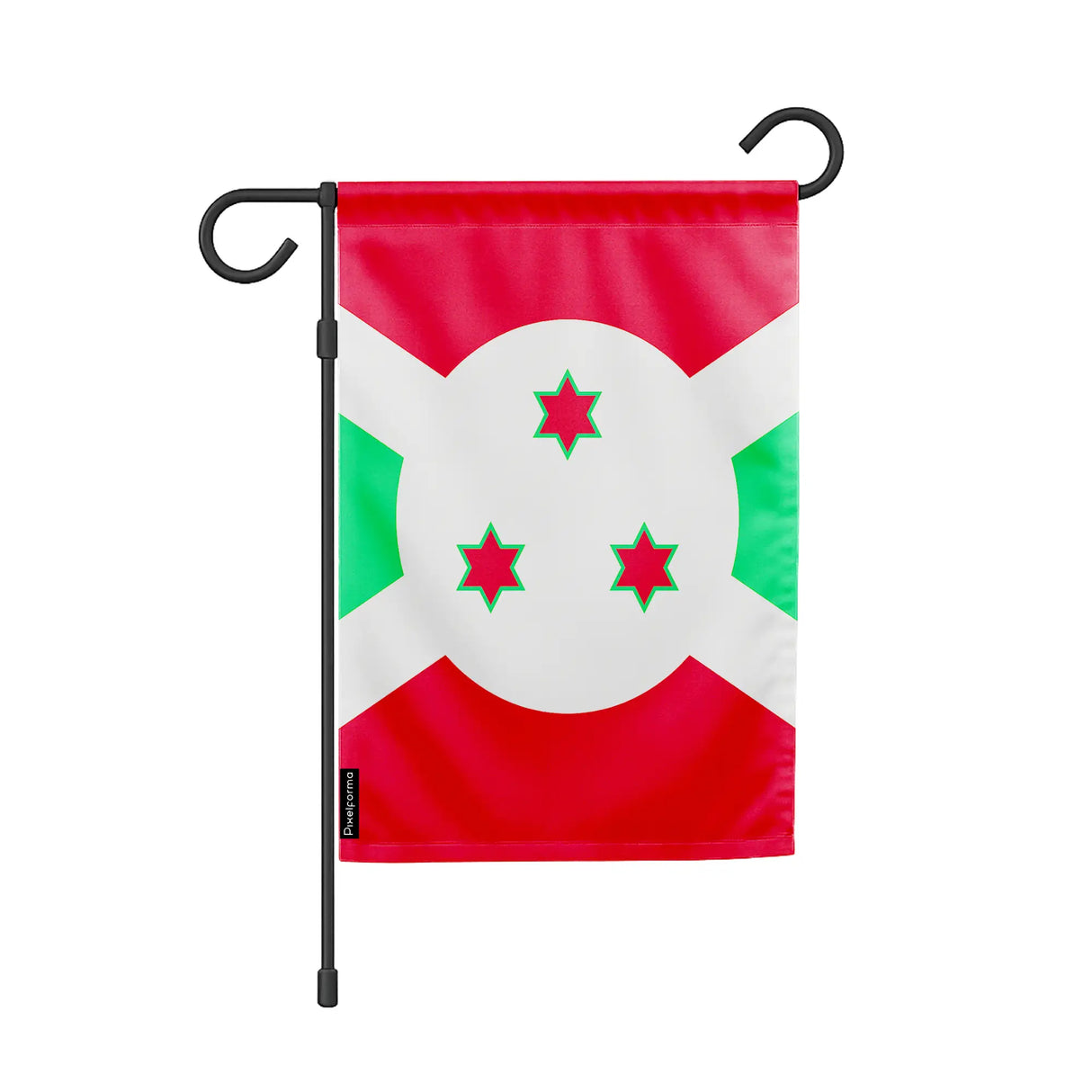 Drapeau de jardin burundi polyester couleurs vibrantes