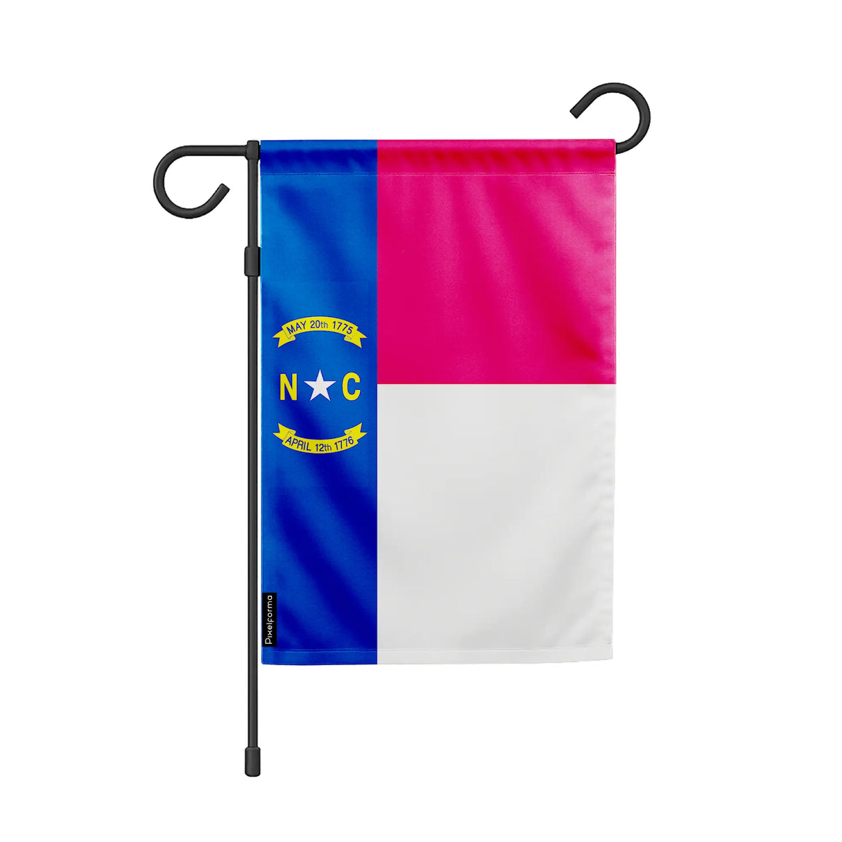 Drapeau de jardin caroline du nord en polyester résistant