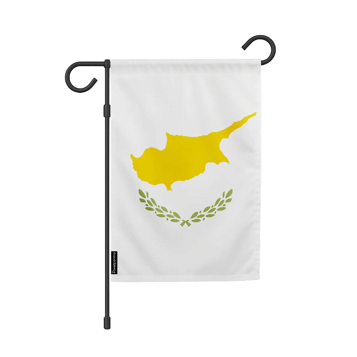 Drapeau de jardin chypre polyester couleurs vibrantes