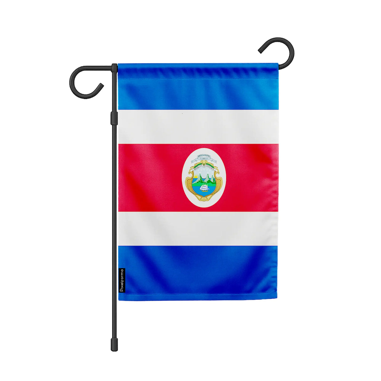 Drapeau de jardin costa rica polyester résistant intempéries