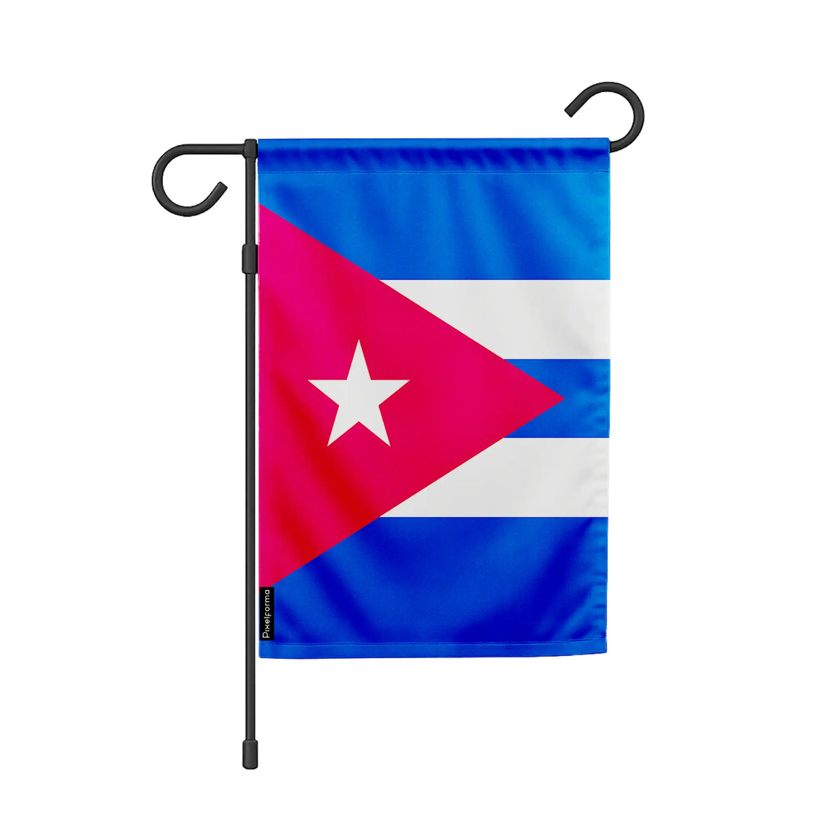 Drapeau de jardin cuba polyester couleurs vibrantes