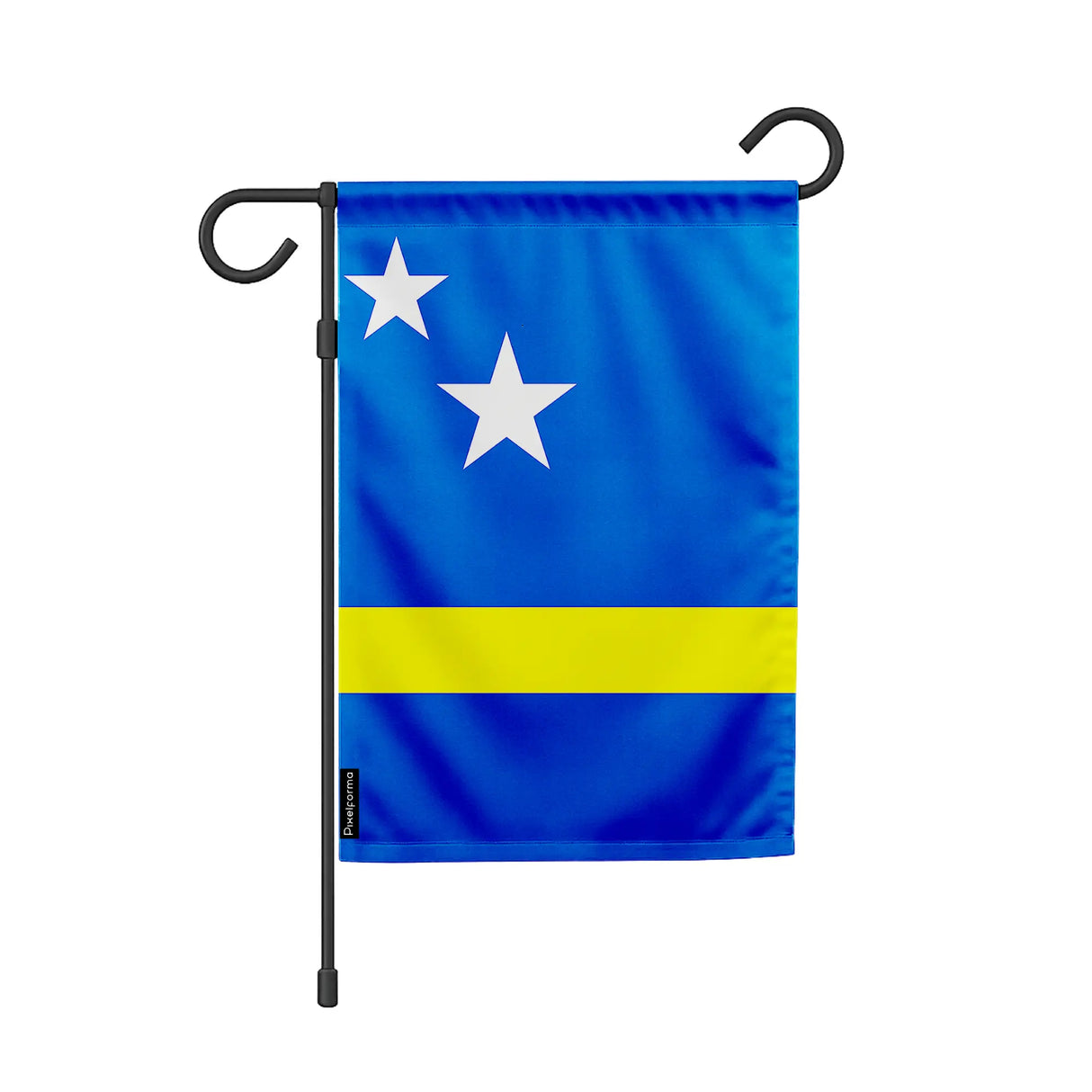 Drapeau de jardin curaçao en polyester durable horizontal