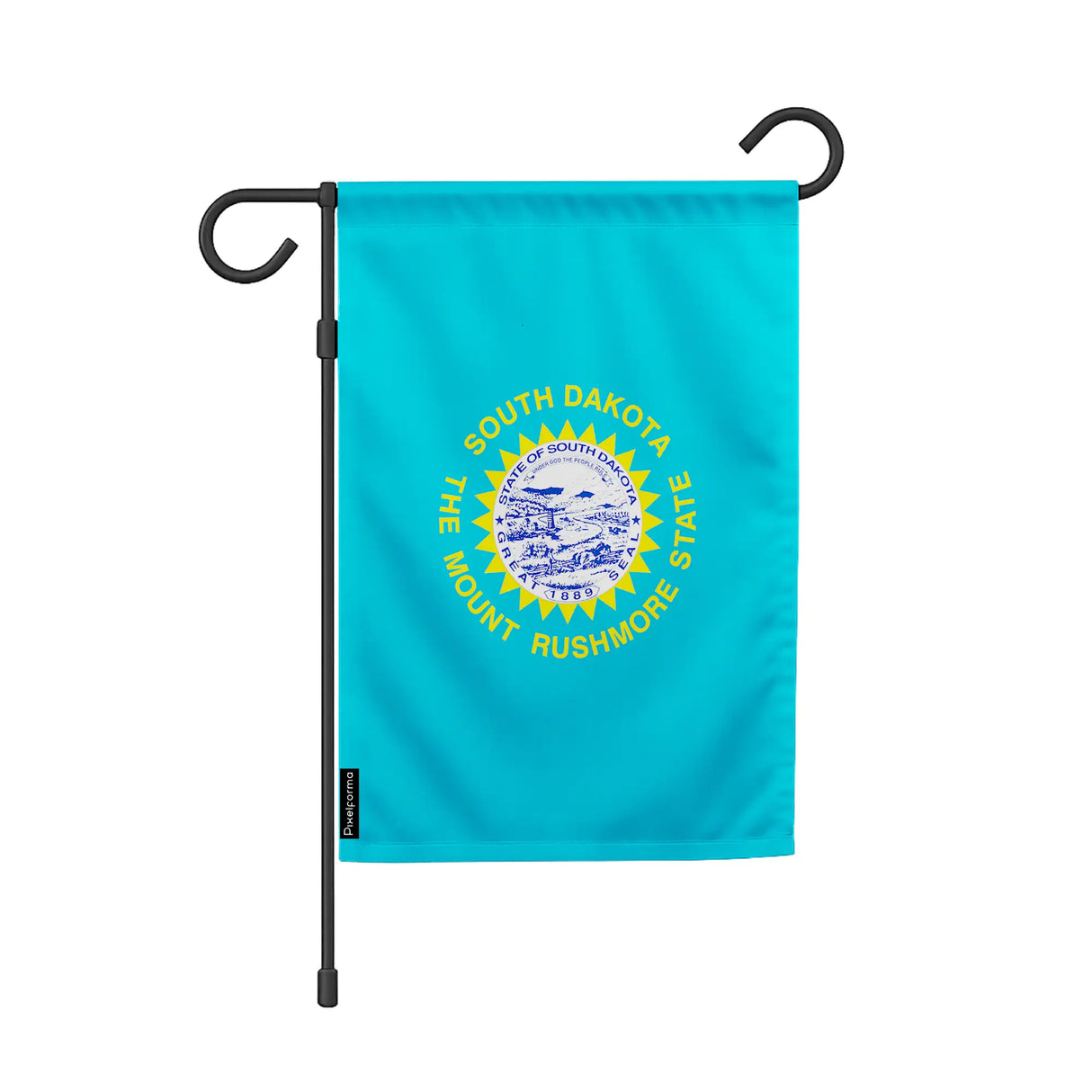 Drapeau de jardin dakota du sud polyester résistant horizontal