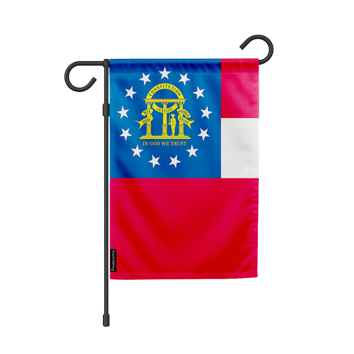 Drapeau de jardin géorgie en polyester résistant