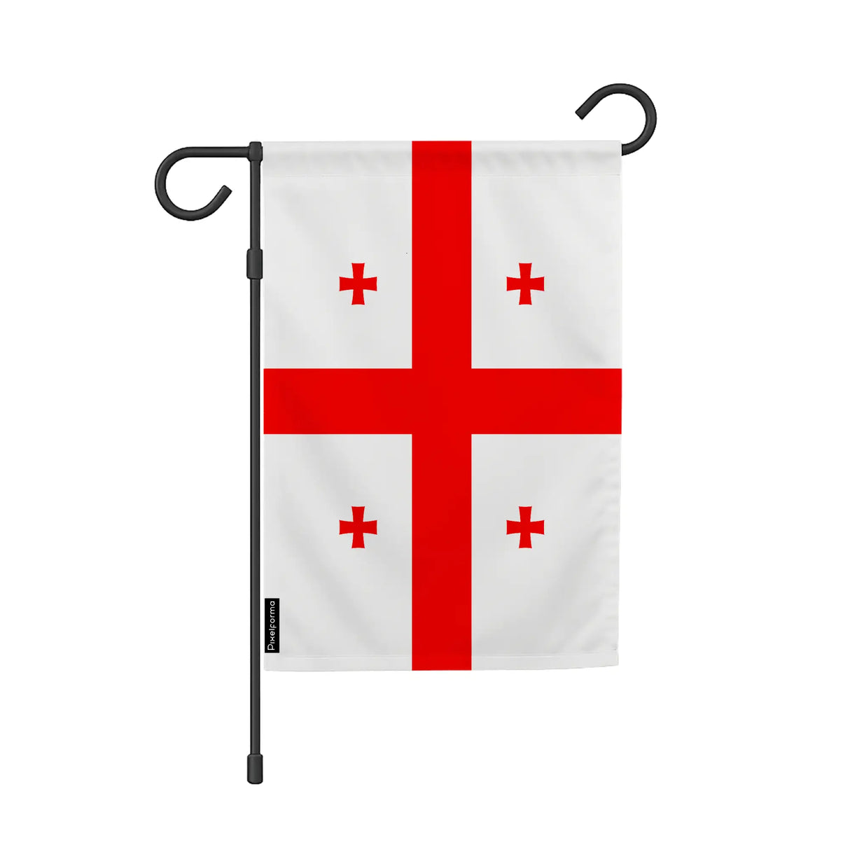 Drapeau de jardin géorgie en polyester résistant extérieur