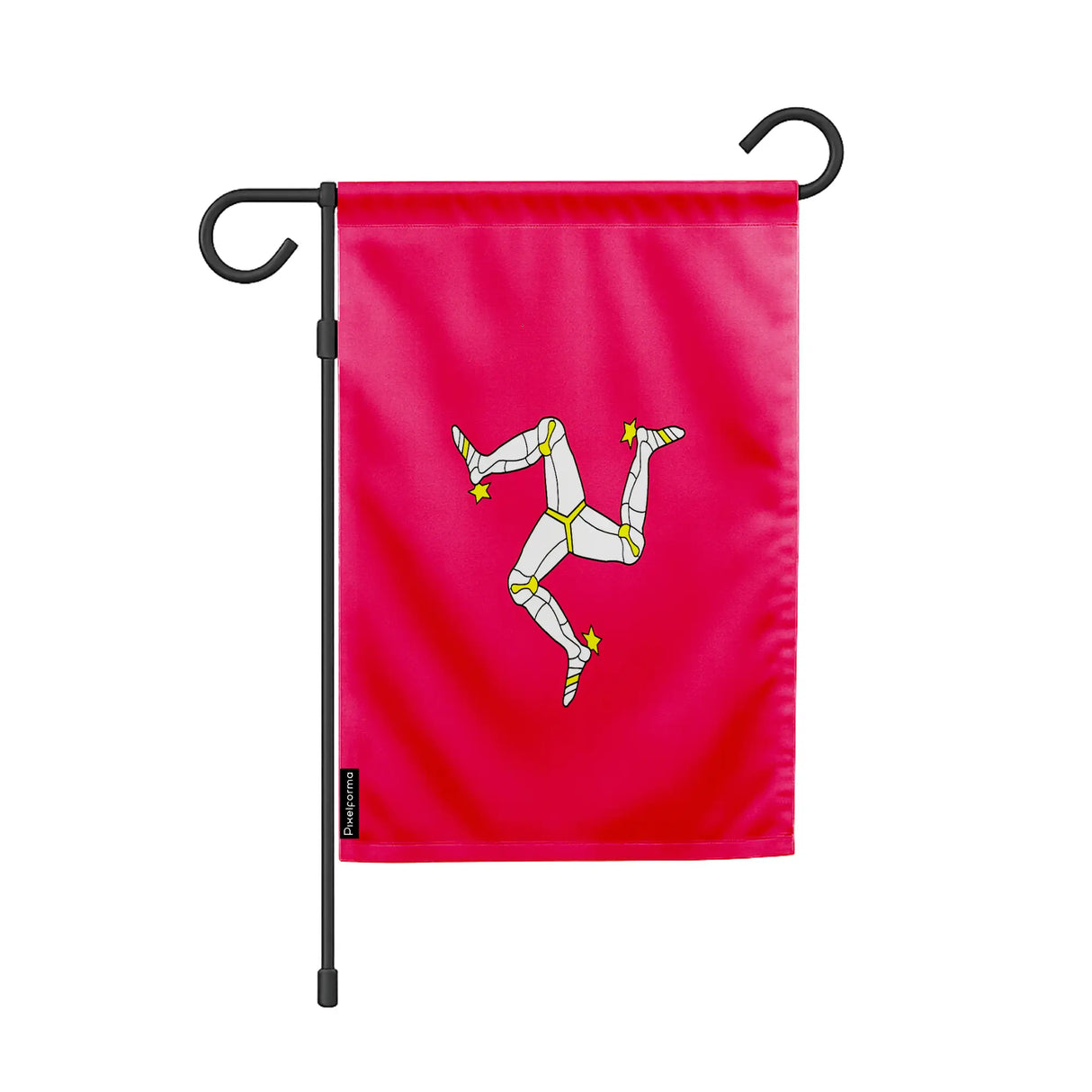 Drapeau de jardin île de man polyester résistant intempéries