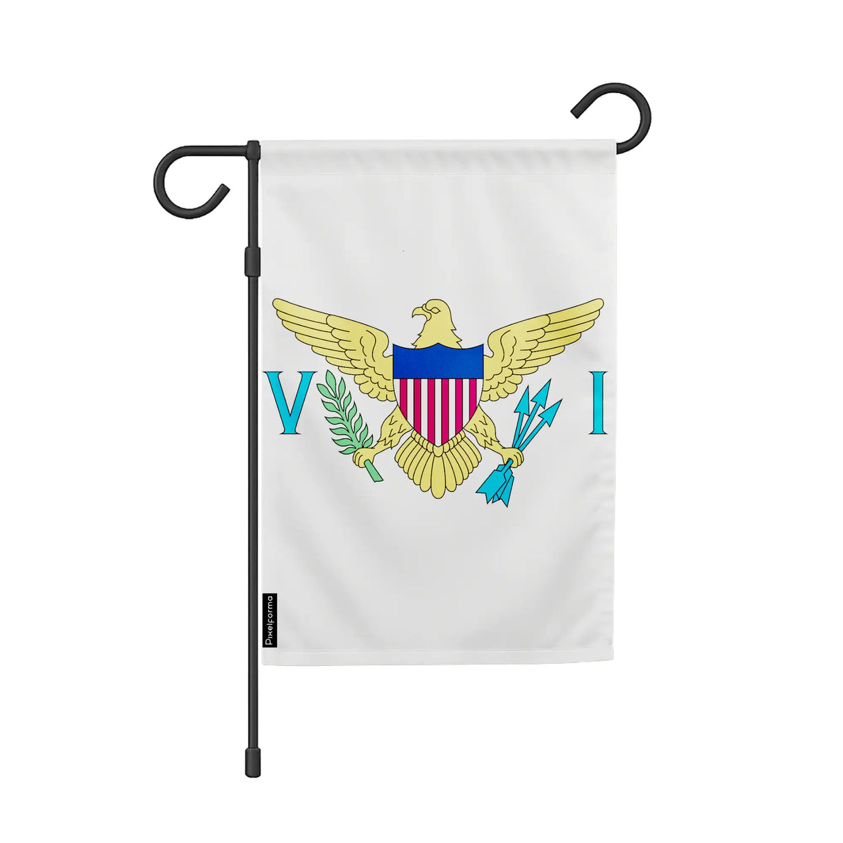 Drapeau de jardin îles vierges polyester résistant