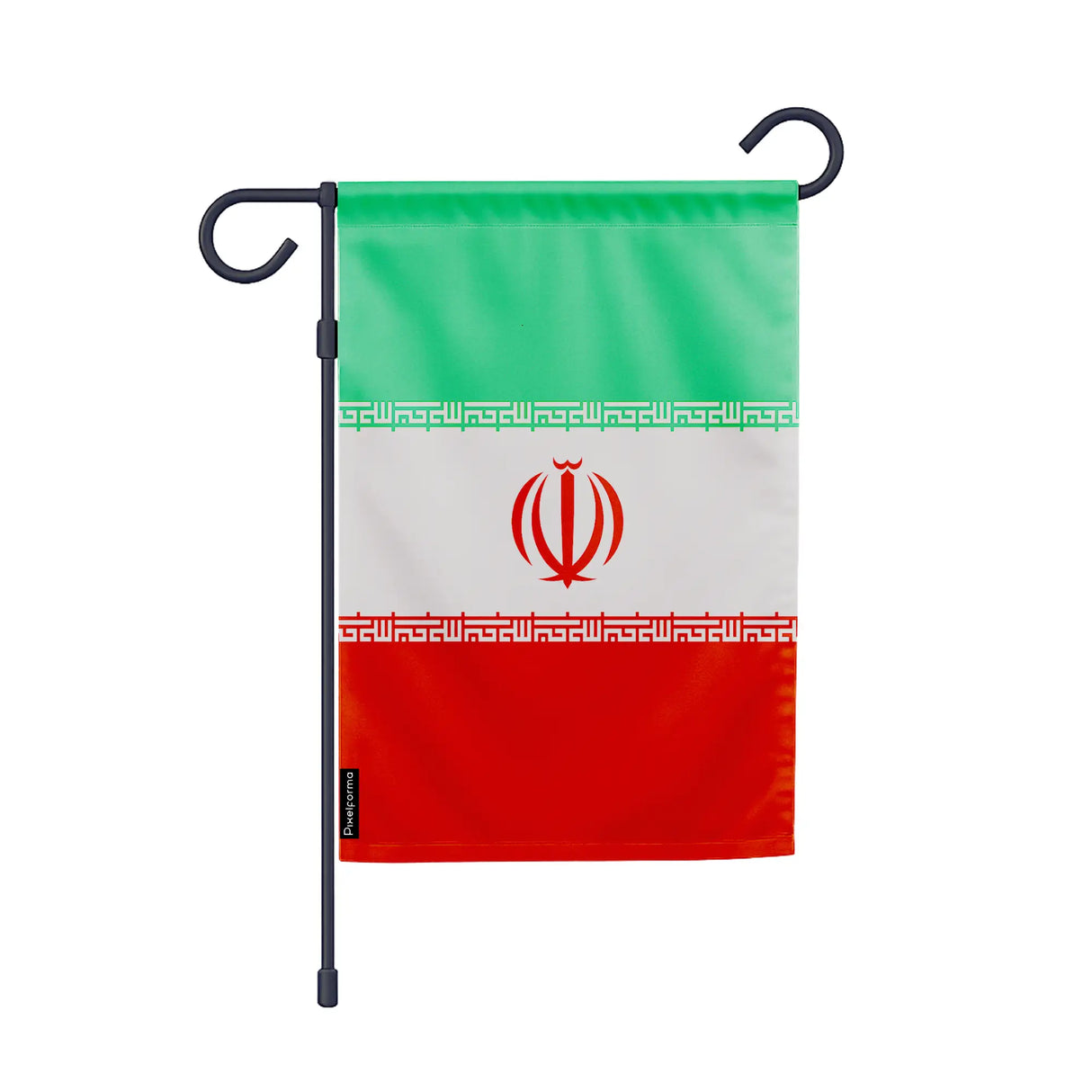 Drapeau de jardin iran polyester résistant couleurs vives
