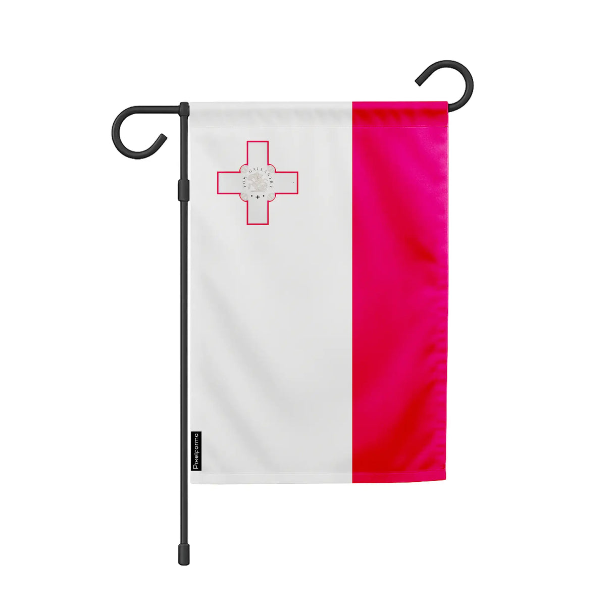 Drapeau de jardin malte polyester résistant format horizontal