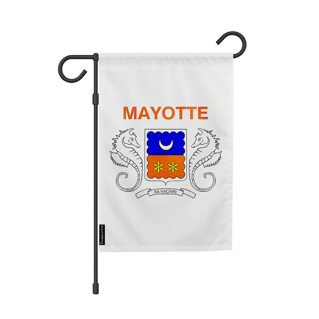 Drapeau de jardin mayotte polyester couleurs vibrantes