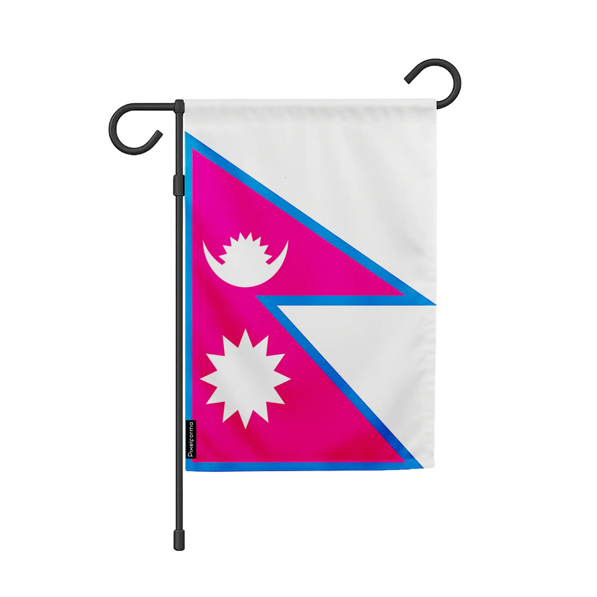 Drapeau de jardin népal polyester résistant couleurs vives