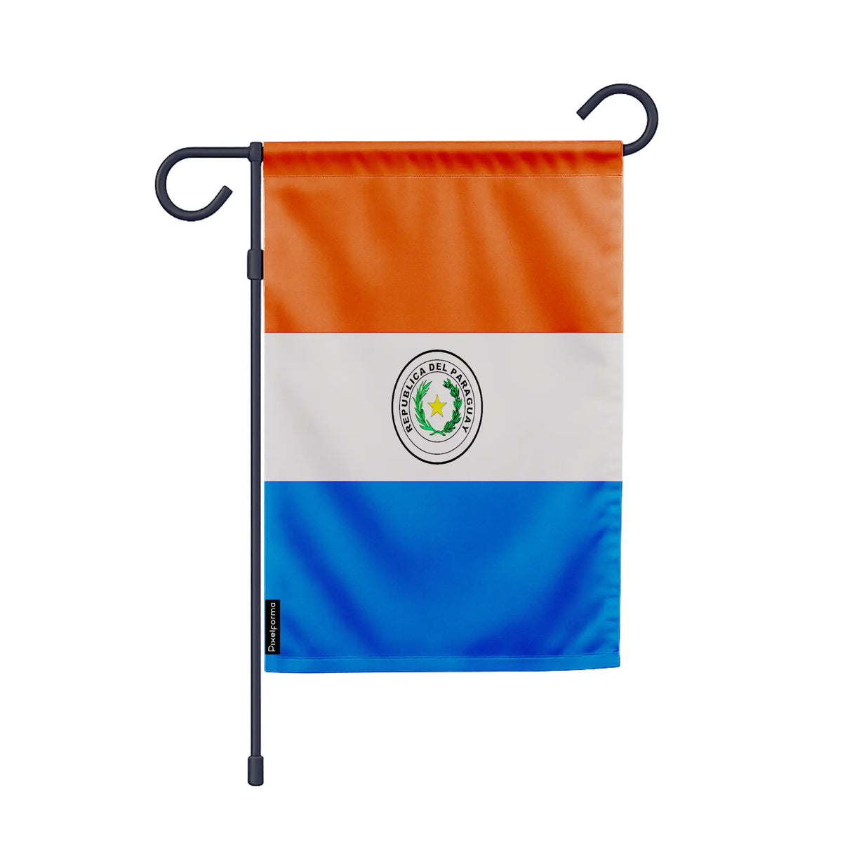 Drapeau de jardin paraguay polyester couleurs vibrantes