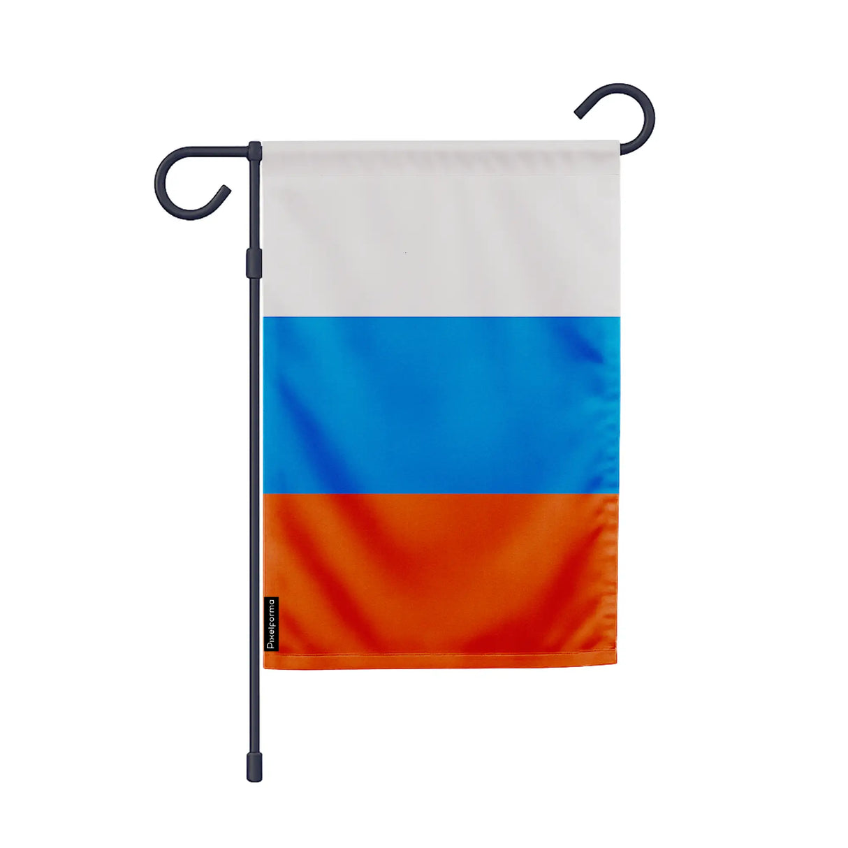 Drapeau de jardin russie en polyester aux couleurs vibrantes