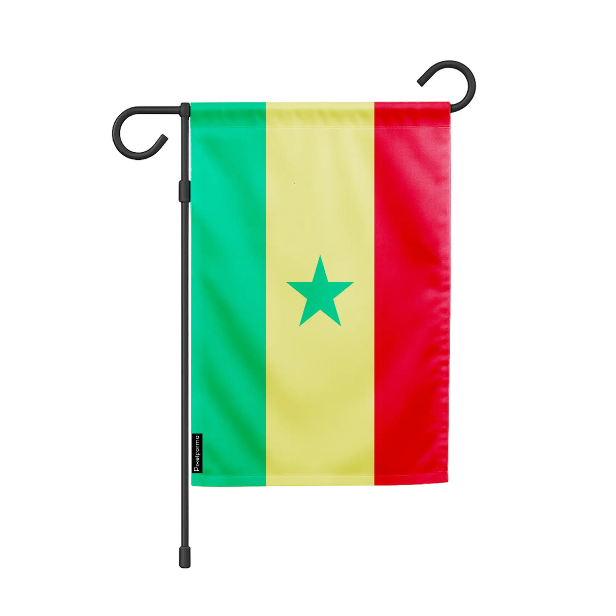Drapeau de jardin sénégal polyester résistant couleurs vives
