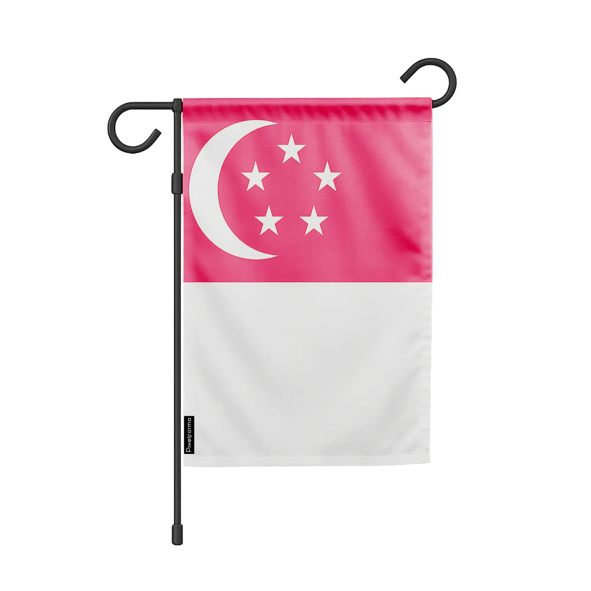 Drapeau de jardin singapour polyester couleurs vibrantes