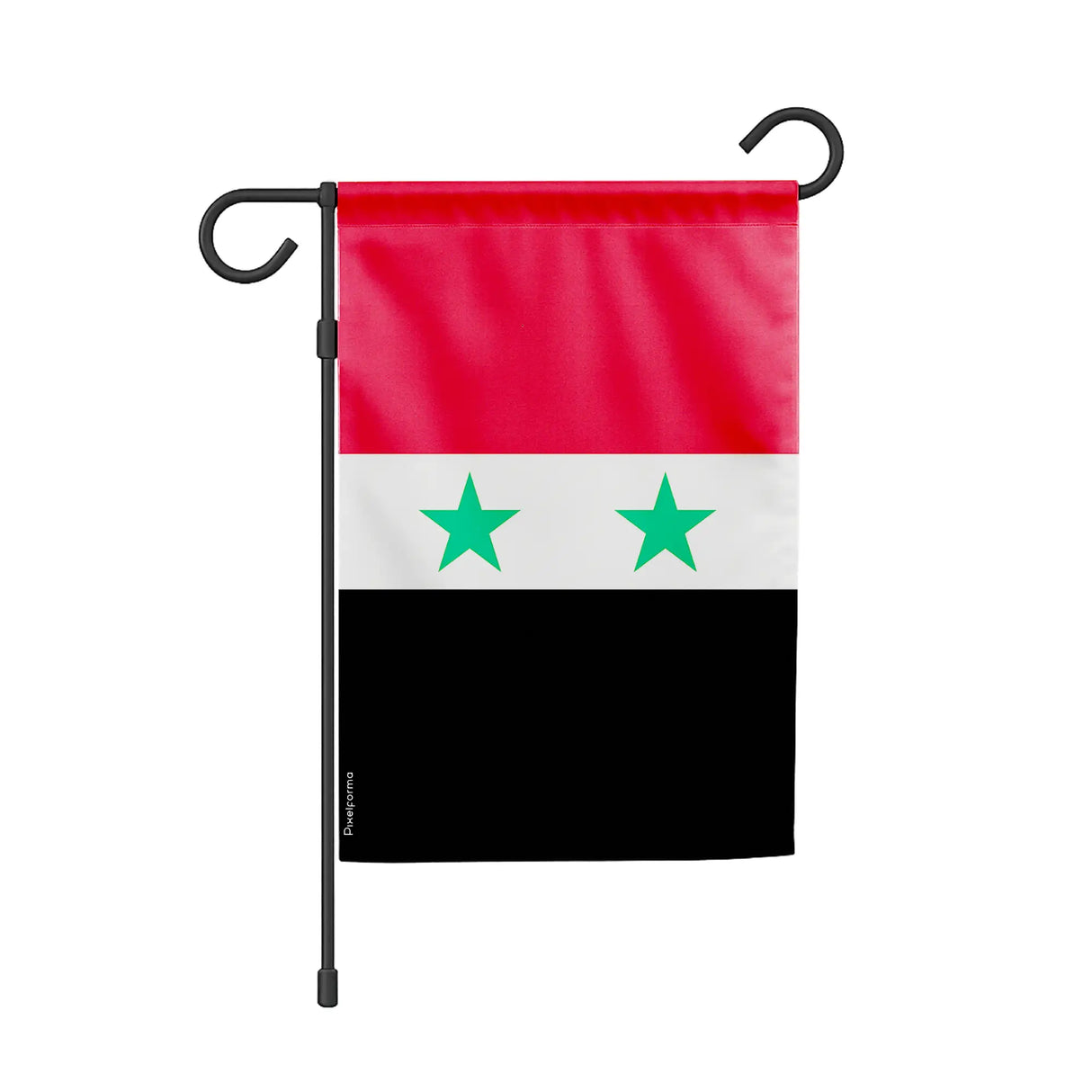 Drapeau de jardin syrie polyester couleurs vibrantes