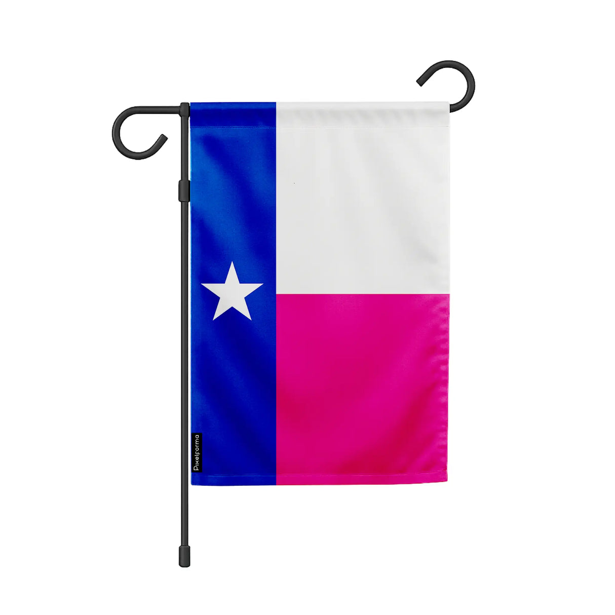 Drapeau de jardin texas en polyester résistant horizontal