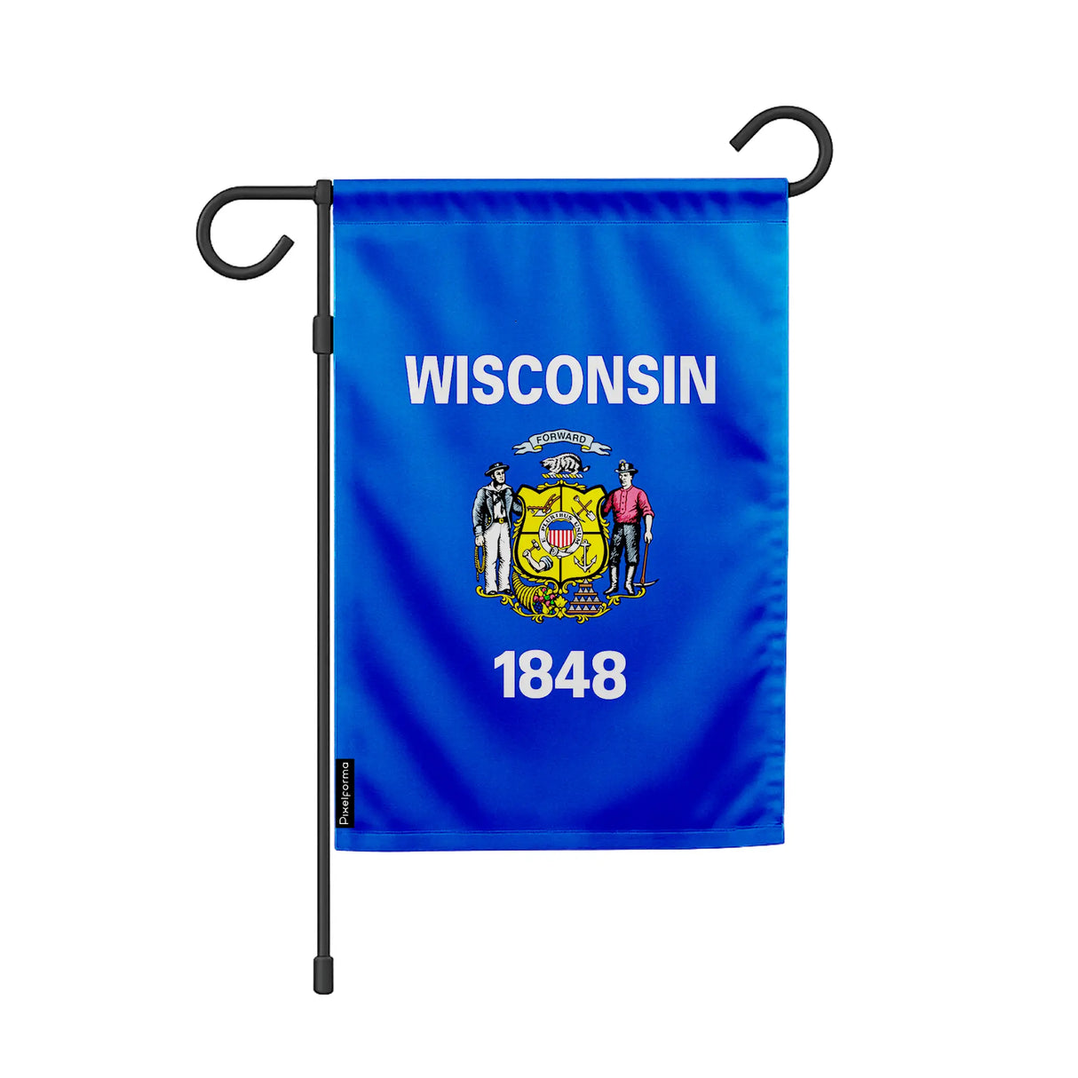 Drapeau de jardin wisconsin polyester résistant horizontal