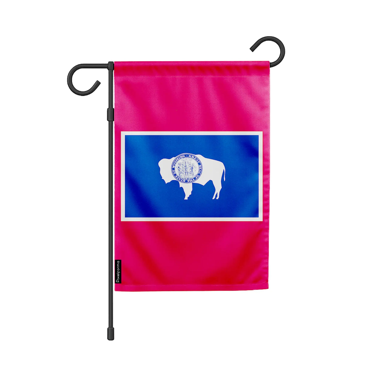 Drapeau de jardin wyoming polyester résistant horizontal
