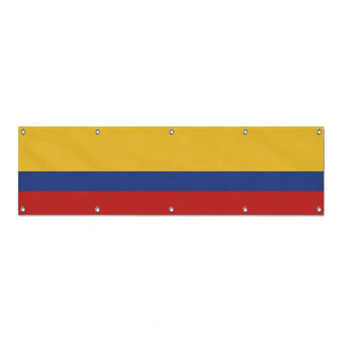 Drapeau de la Colombie grand format XL en polyester avec dix œillets