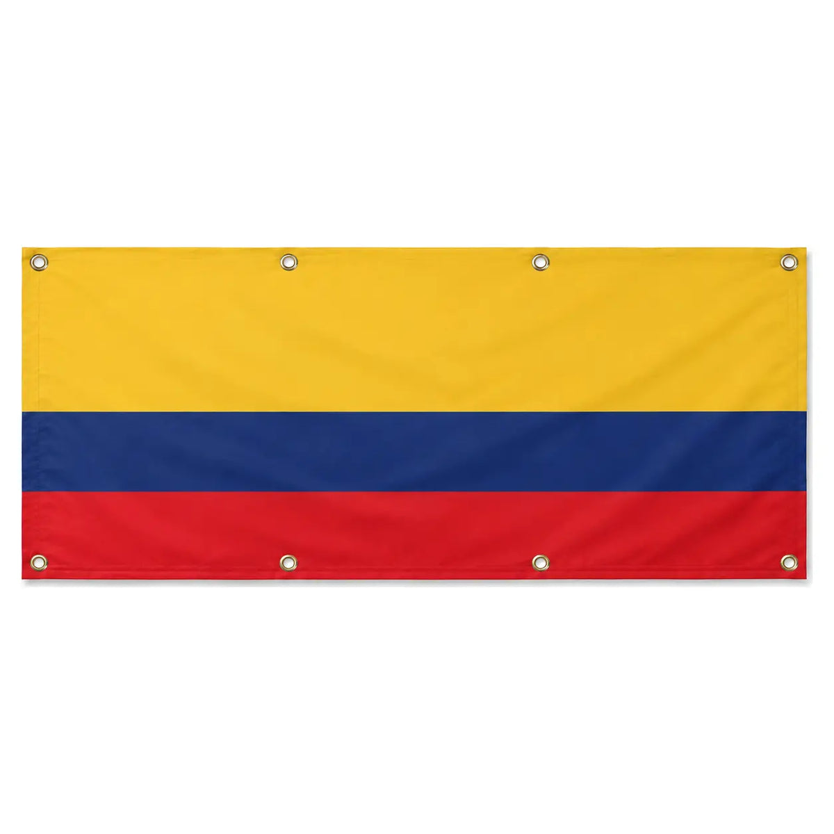 Drapeau colombie polyester résistant œillets usage extérieur