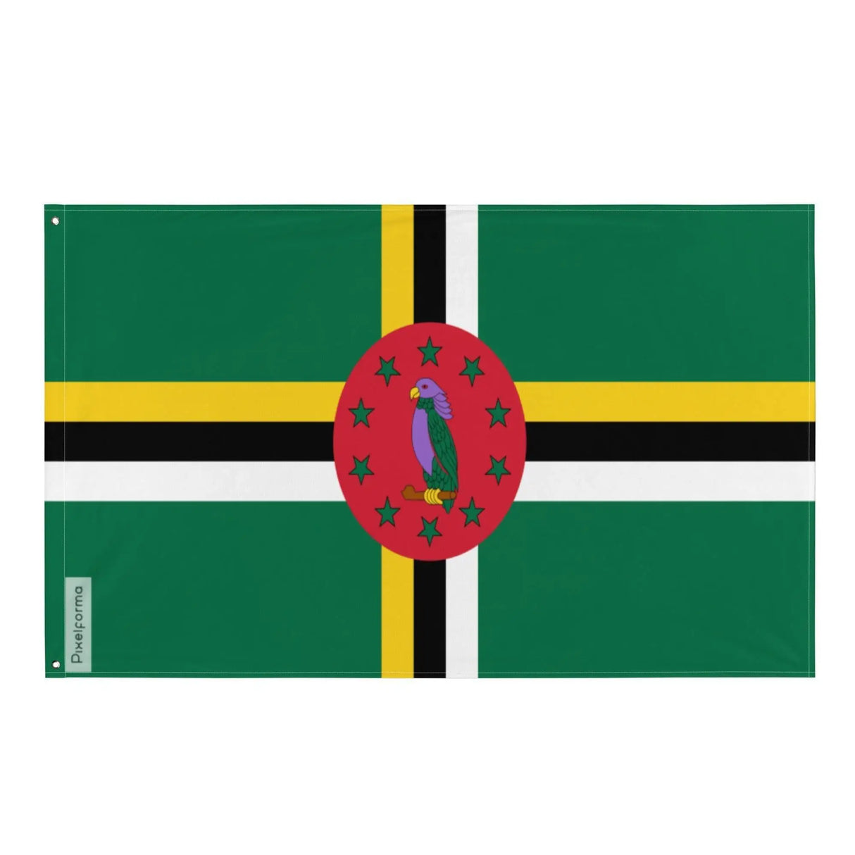 Drapeau de la dominique polyester résistant plusieurs modèles