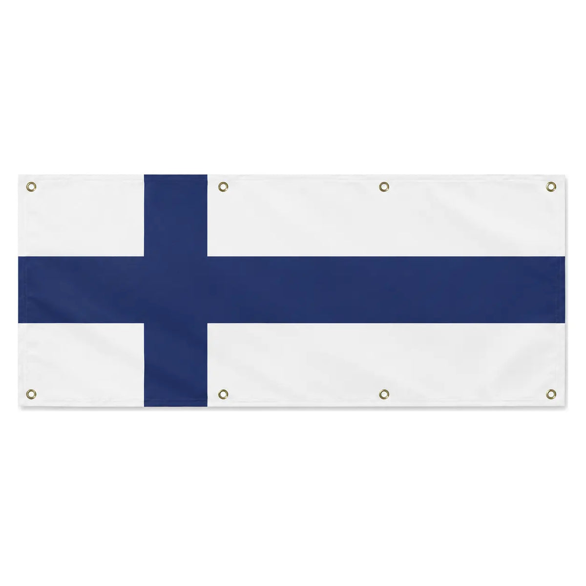 Drapeau finlande polyester résistant huit œillets extérieur