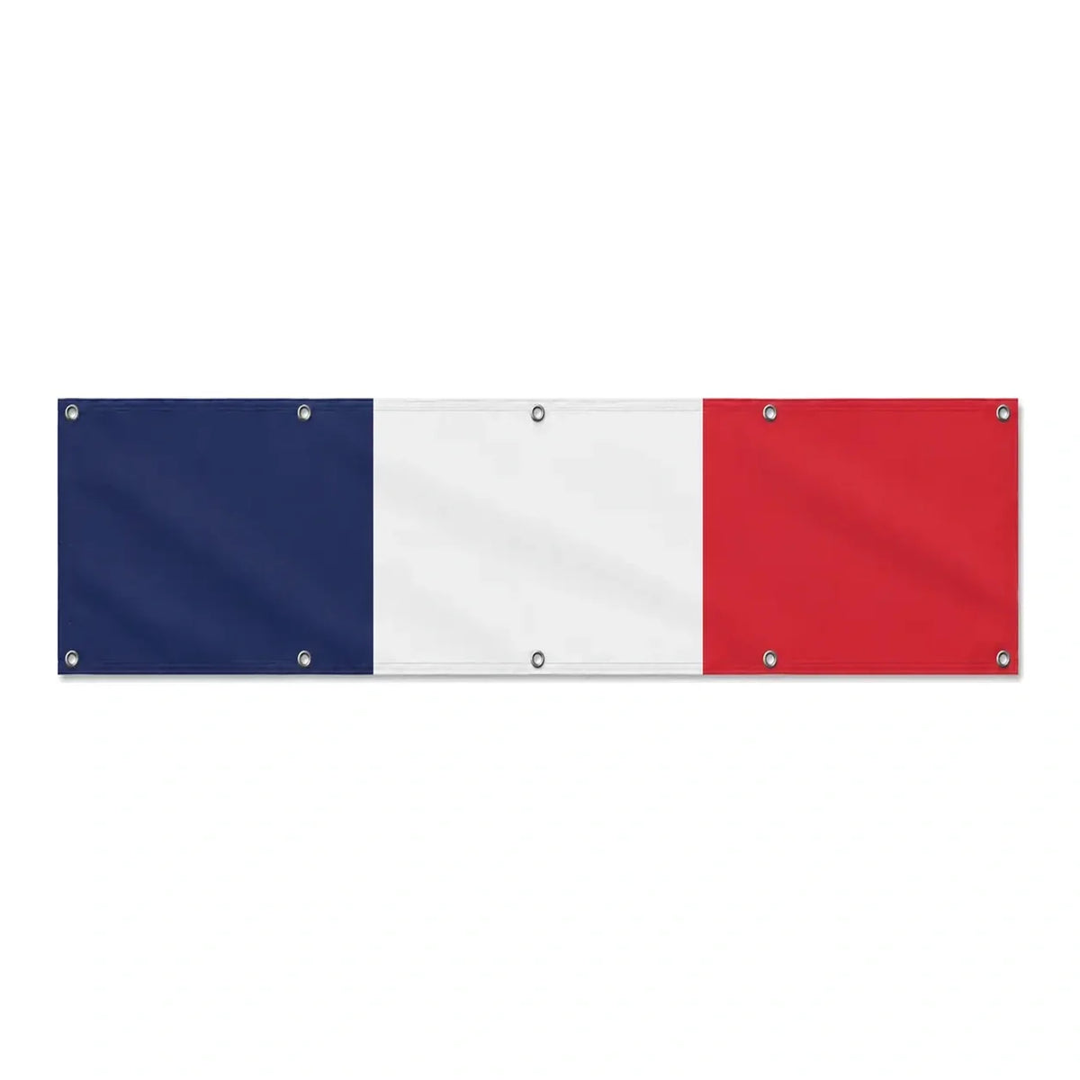 Drapeau de la France grand format XL en polyester avec dix œillets