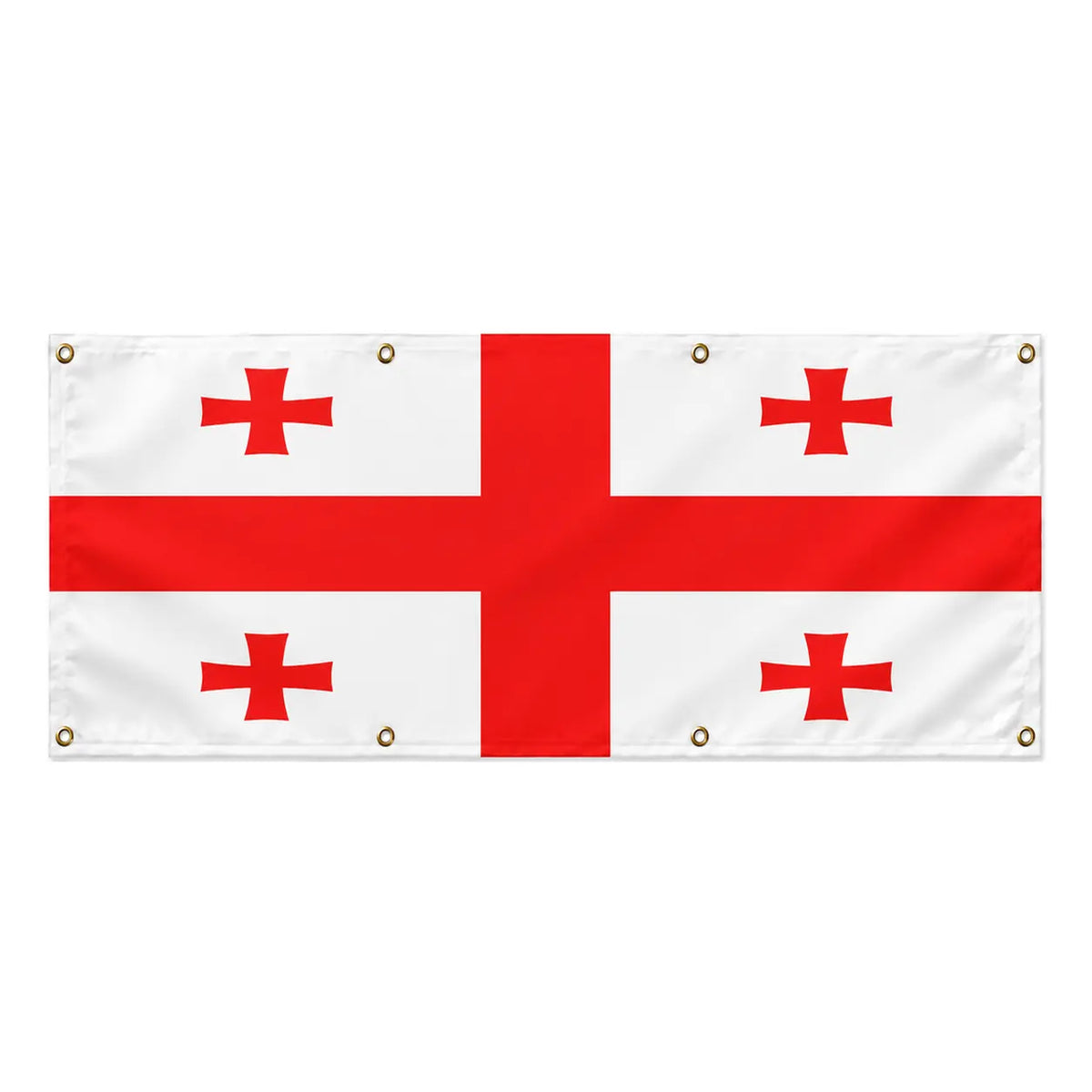 Drapeau géorgie en polyester résistant à l’usage extérieur