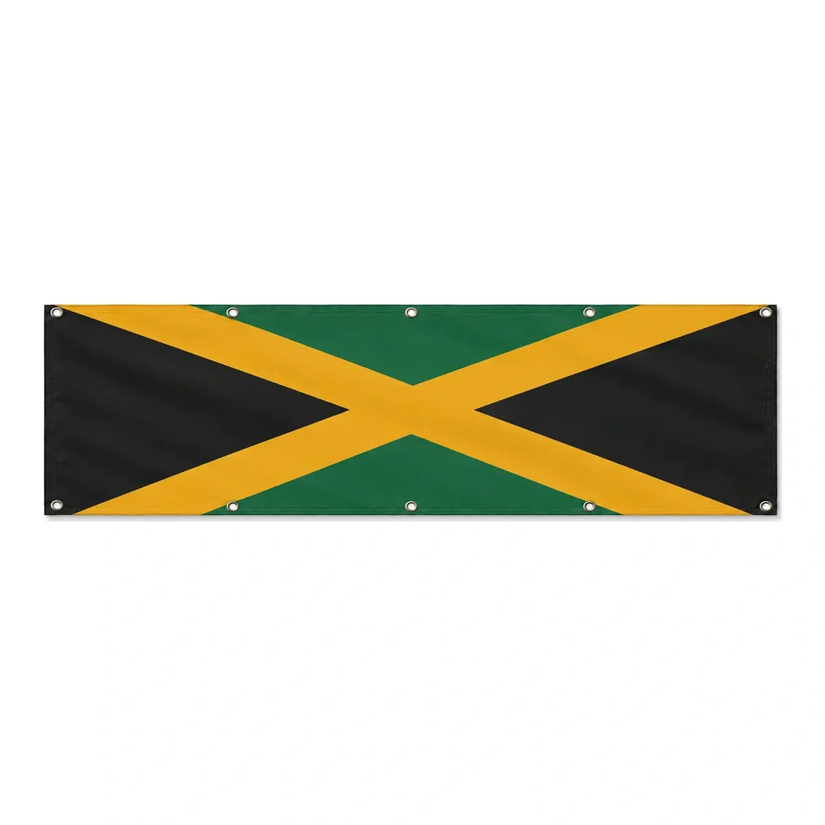 Drapeau de la Jamaïque grand format XL en polyester avec dix œillets