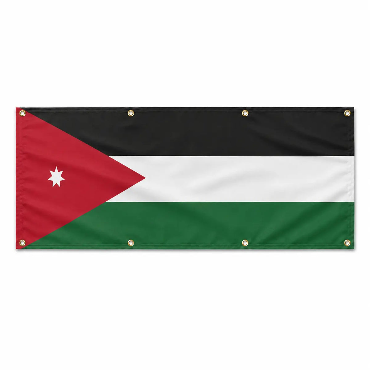 Drapeau jordanie polyester résistant œillets renforcés