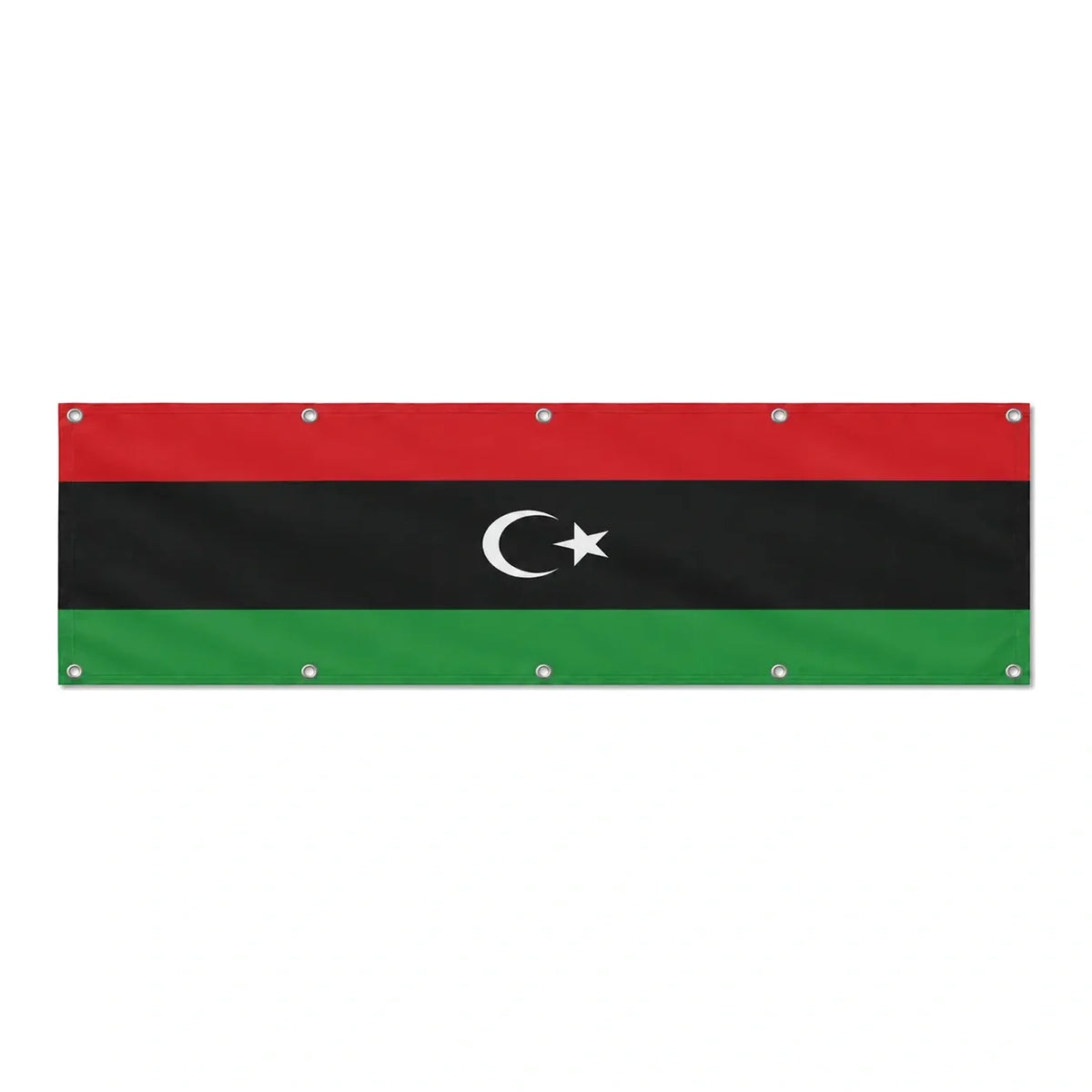 Drapeau de la Libye grand format XL en polyester avec dix œillets