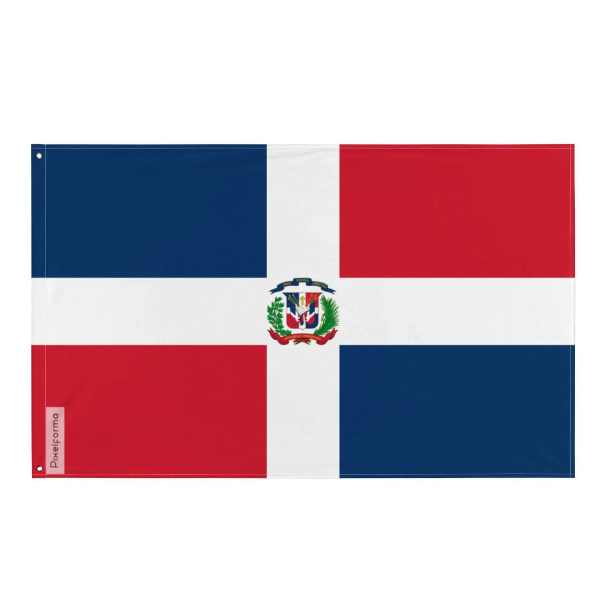Drapeau de la république dominicaine polyester résistant